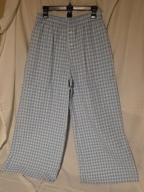 Sincerely Jules Light Blue & White Plaid Lounge Pants